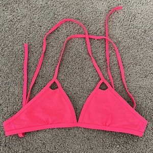 Jolyn Vented Swim Top // Color: Hot Pink // Size: MEDIUM